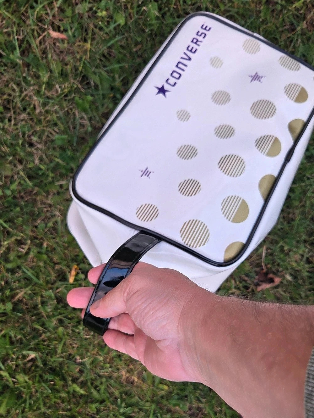 Converse Crossbody Bag Geometric White & Gold